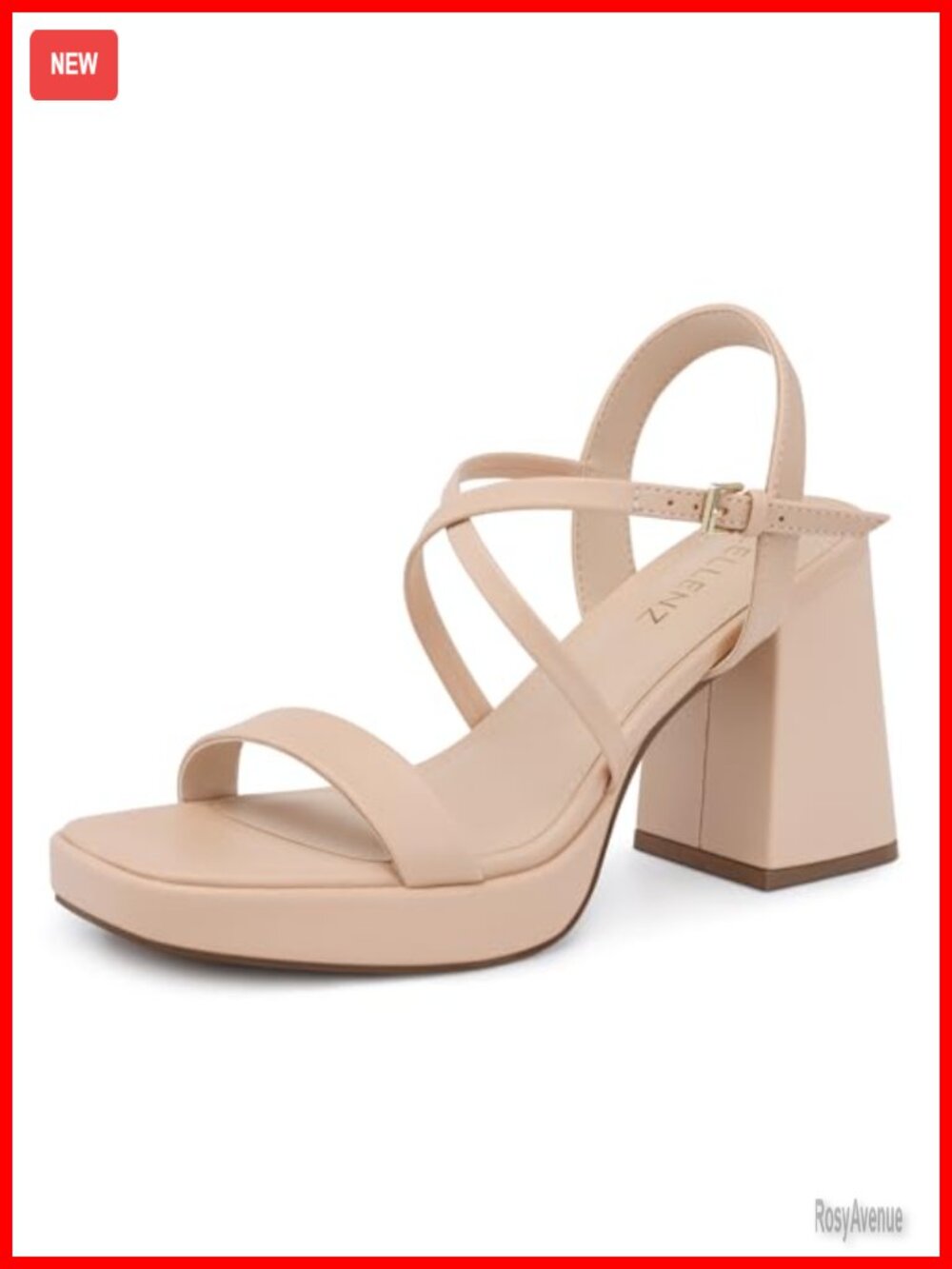 Women's Kitten Heel Sandals Square Open Toe Slingback Formal